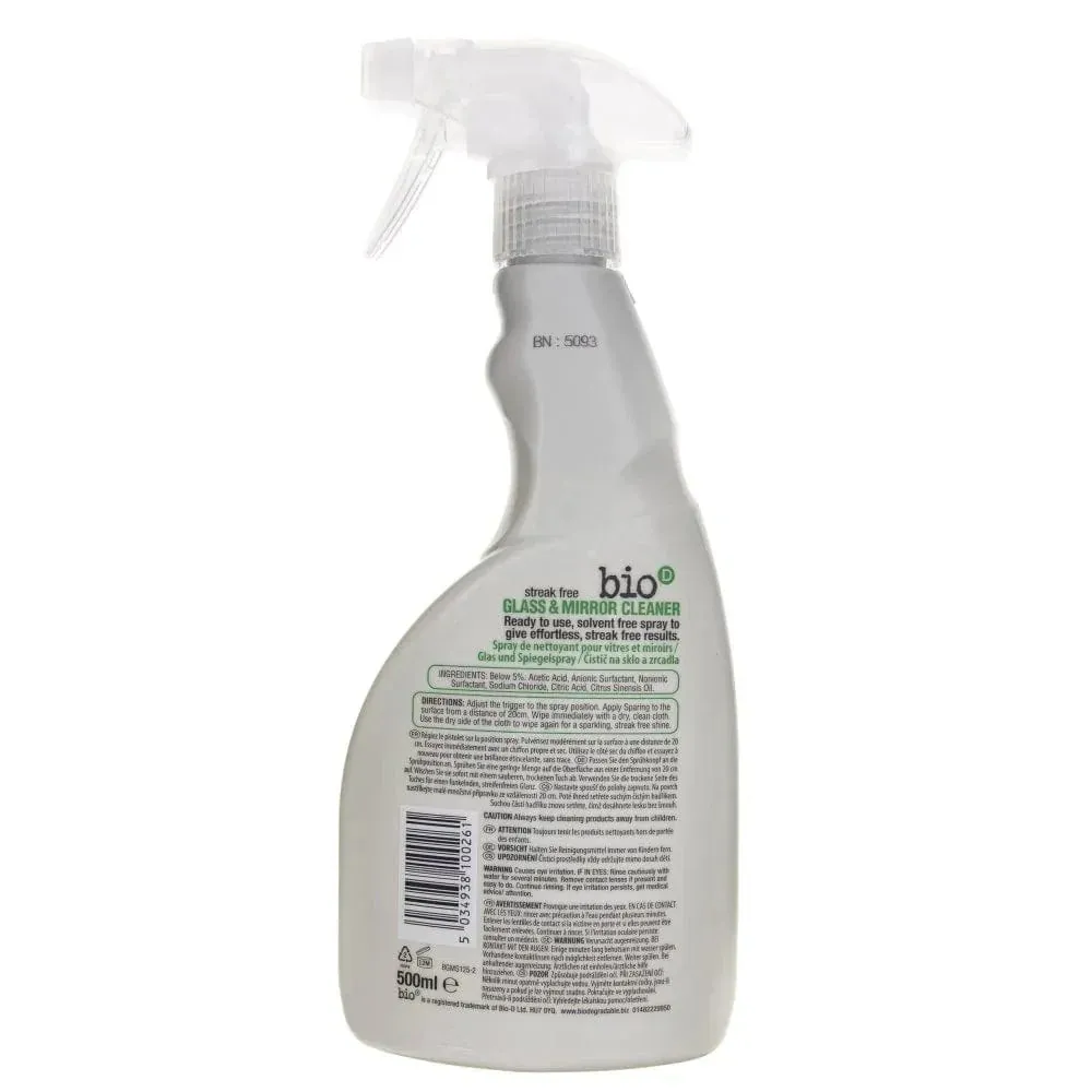 Bio-D Glass and mirror cleaner (500 ml)