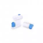Lamazuna Bioplastic toothbrush with replaceable head, medium hard, blue