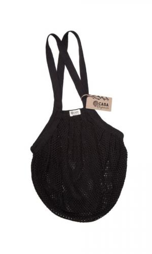 Mesh bag with small meshes - black