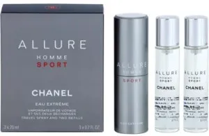 Chanel Allure Homme Sport Eau Extreme eau de toilette 3x20 ml for men refillable bottle