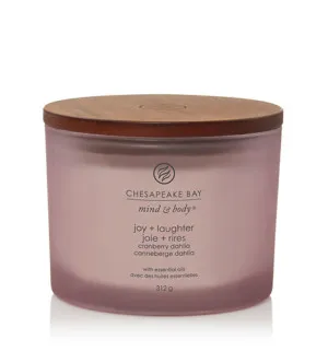 Chesapeake Bay Joy + Laughter scented candle with 3 wicks 312 g