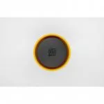 Circular Cup (340 ml) - black/mustard yellow - from disposable paper cups
