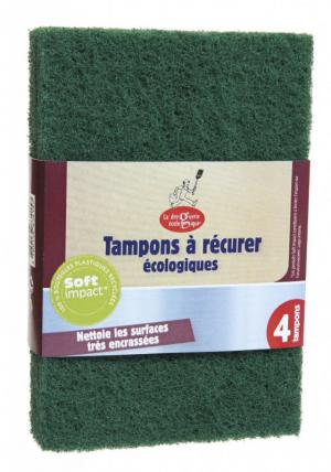 La Droguerie Ecologique by Roughen sponges for dirty surfaces (4 pcs)