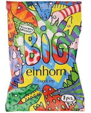 Einhorn BIG condoms - Tyrannosaurus sex (7 pcs) - vegan without perfume