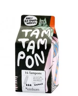 Einhorn TamTampon Normalo tampons (16 pcs) - hypoallergenic organic cotton