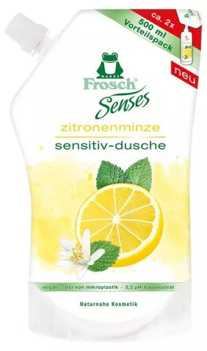 Frosch EKO Senses Shower gel Citron mint - replacement cartridge 500ml