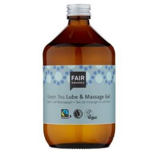 Lubricating and massage gel with green tea (500 ml) - vegan and fair trade