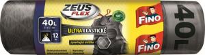 Zeus FLEX 32 μm retractable garbage bags - 40 l (12 pcs)