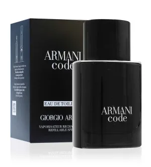 Giorgio Armani Code Eau de Toilette for Men 75 ml Refillable Bottle