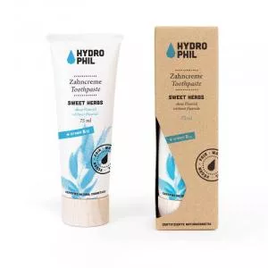 Hydrophil Eucalyptus toothpaste with vitamin B12 (75 ml) - co2 neutral, in spruce wood tube
