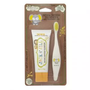  Action set Children's toothpaste - Banana (50 g) Children's toothbrush Elephant - discounted set