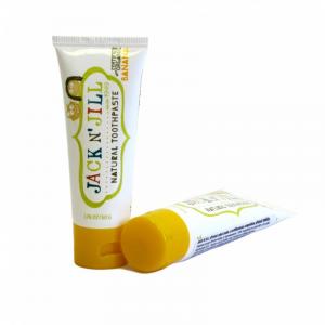 Children's toothpaste - banana BIO (50 g) - fluoride-free, with organic calendula extract