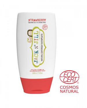 Children's toothpaste - Strawberry (200 g) - fluoride-free, with organic calendula extract