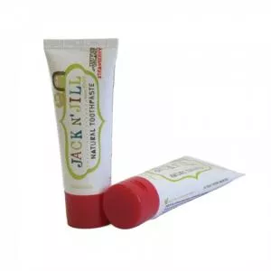 Jack n Jill Children's toothpaste - strawberry BIO (50 g) - fluoride-free, with organic calendula extract