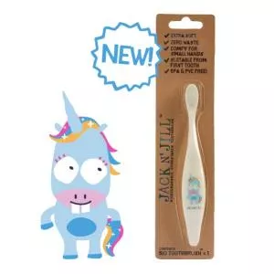 Jack n Jill Children's toothbrush Unicorn - made from cornstarch