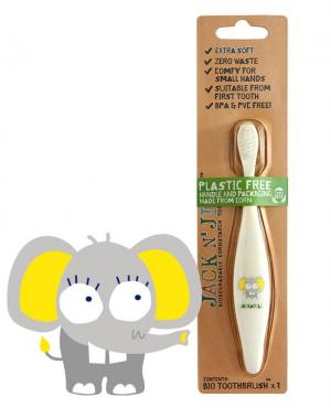 Children's toothbrush Elephant - made from cornstarch