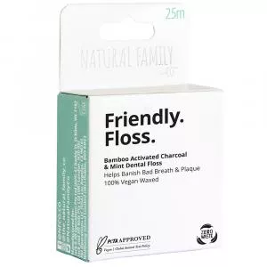 Jack n Jill NFco. Friendly Floss (25 m) - with mint and activated charcoal