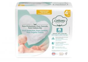 Disposable baby diapers made of bio-cotton 7-18 kg