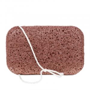 Cognac body sponge - pink clay - for dry and sensitive skin