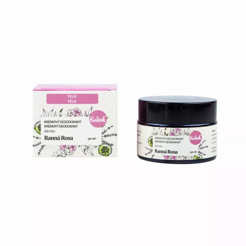 Kvitok Women's Cream Deodorant Morning Dew (30 ml) - does not leave a sticky feeling