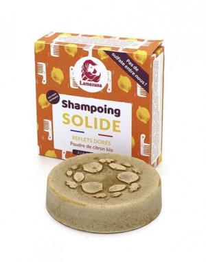 Solid shampoo for blonde and light hair - lemon (70 g)