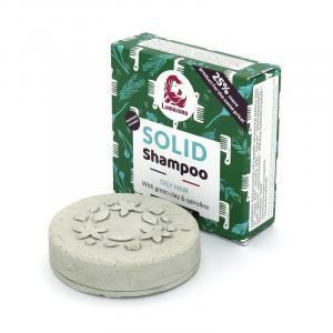 Solid shampoo for oily hair with green clay and spirulina (70 g)