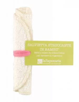 laSaponaria Bamboo make-up remover wipe - soft and re-washable