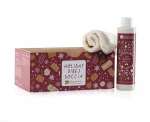 Holiday Vibes gift pack - shower gel and exfoliating gloves