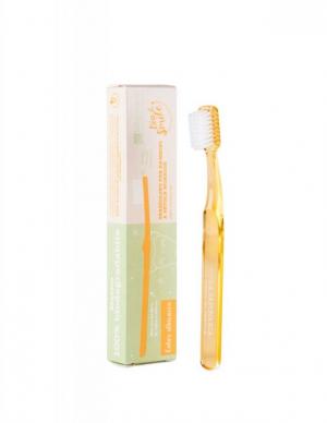 Children's toothbrush - apricot - 100% natural materials