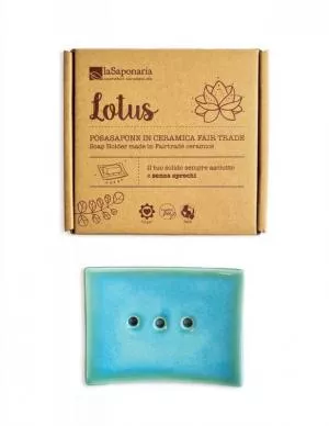 laSaponaria Ceramic soap dish Lotus