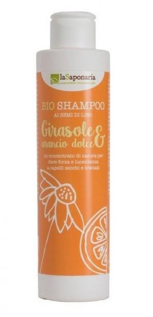 Shampoo with sunflower and sweet orange BIO (200 ml)