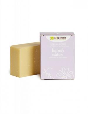 Solid olive soap BIO - Lime and mallow (100 g)