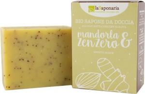 Solid olive soap BIO - Almond and ginger (100 g)