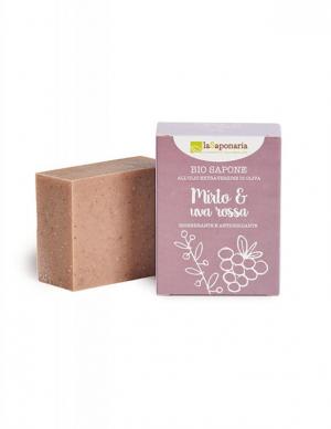 Solid olive soap BIO - Myrtle and red grapes (100 g)