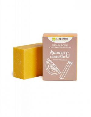 Solid olive soap BIO - Orange and cinnamon (100 g)