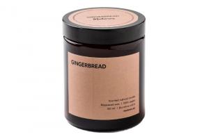 Scented candle in glass - gingerbread (180 ml) - up to 35 hours burning