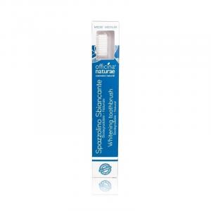 Whitening toothbrush (medium) - bristles with calcium carbonate