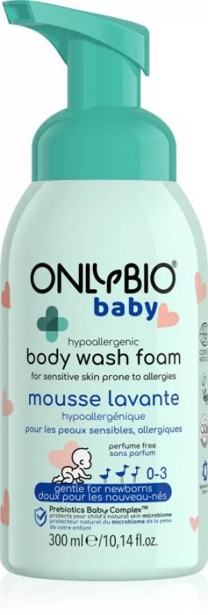 OnlyBio Hypoallergenic washing foam for babies (300 ml) - suitable from birth