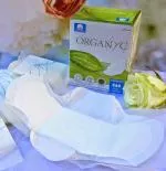Organyc Moderate Day Pads with wings (10 pcs) - 100% organic cotton, 3 drops