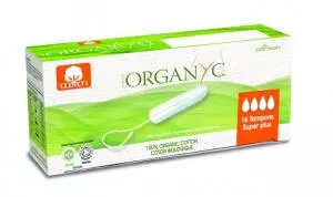 Organyc Super Plus Tampons (16 pcs) - 100% organic cotton, 4 drops