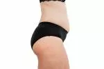 Pinke Welle Menstrual Panties Black Bikini - Medium Black - htr. and light menstruation (S)