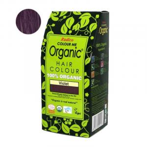 Natural hair dye BIO (100 g) - purple - for health, shine and strength