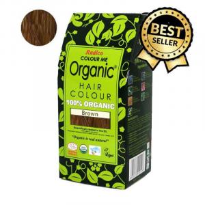 Natural hair dye BIO (100 g) - brown - for health, shine and strength