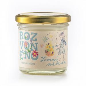 Scented candle - Winter mood (130 ml) - with orange, cloves and cinnamon