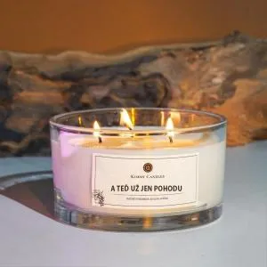 Kimmy Candles Soy candle And now just relax (3 wicks)