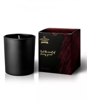 The Greatest Candle in the World Scented candle in black glass (170 g) - wood and spices