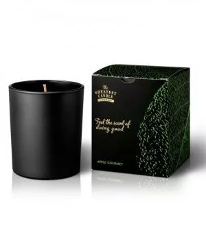 The Greatest Candle in the World Scented candle in black glass (170 g) - apple
