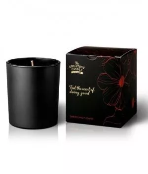 The Greatest Candle in the World Scented candle in black glass (170 g) - darjeeling flower