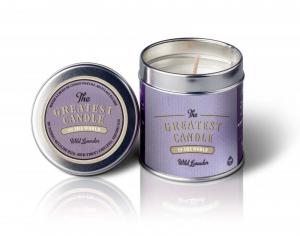 Scented candle in a tin (200 g) - wild lavender