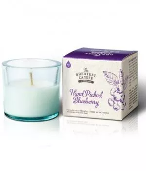 The Greatest Candle in the World Scented candle in glass (75 g) - blueberries